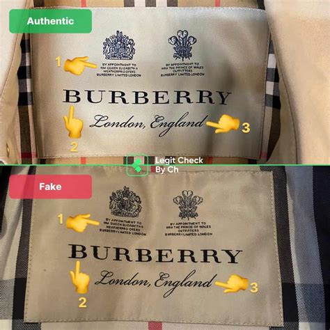 burberry trench coat fake vs real|burberry coat false.